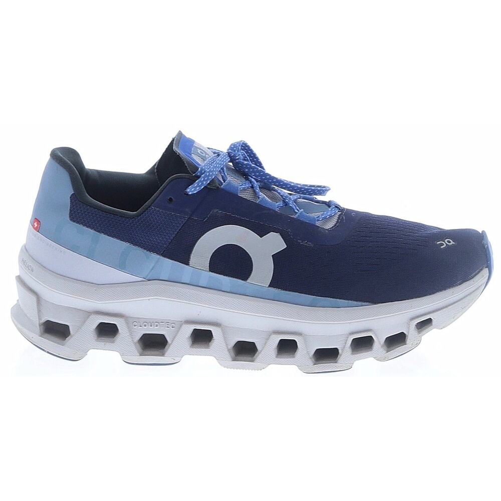 On Cloud Cloudmonster Hyper Women Running Shoes Size 11 Navy Blue White CloudTec - Picture 5 of 6